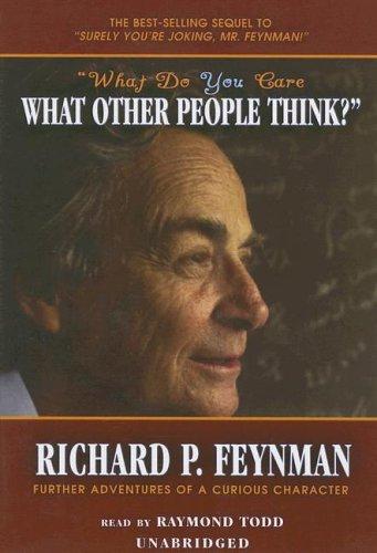 What Do You Care What Other People Think? — original cover